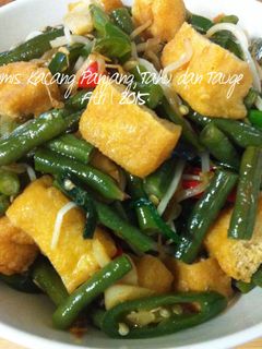 Foto resep Tumis kacang panjang, tahu dan tauge