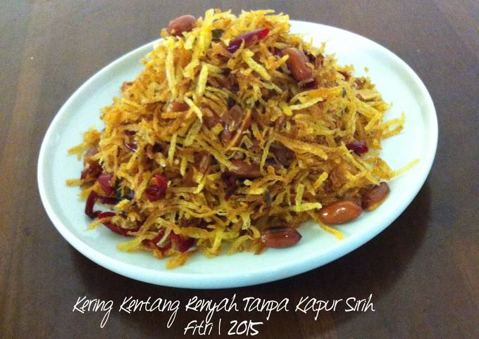 Resep Kering Kentang Renyah Tanpa Kapur Sirih oleh Fitri Sasmaya - Cookpad