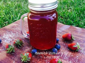 Foto resep Homemade Strawberry Syrup