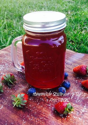 Foto resep Homemade Strawberry Syrup