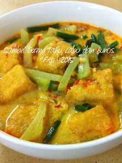 Foto resep Sambel Goreng Labu, Tahu dan Buncis