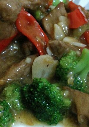 Foto resep cah brokoli sapi