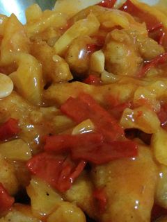 Foto resep ayam asam manis saus nanas