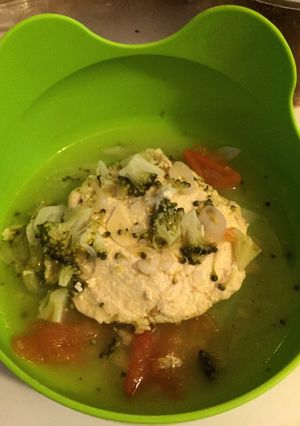 Foto resep Tofu salmon kukus (MPASI)