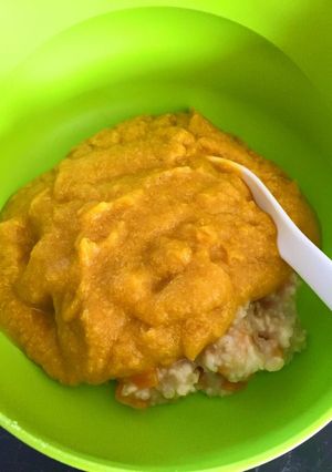 Foto resep Oatmel toping kabocha (MPASI)