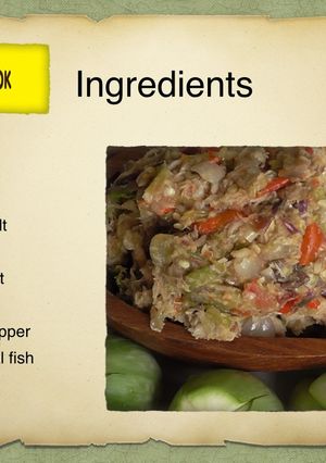 รูปของ น้ำพริกปลาทู/NAM PRIK PLA TOO / SPICY FRIED.