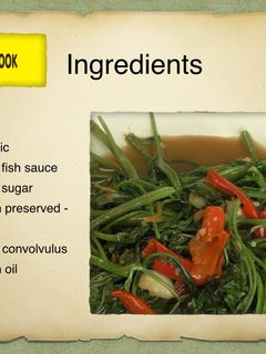 รูปของ ผัดผักไฟแดง /Fried Water Convolvulus
