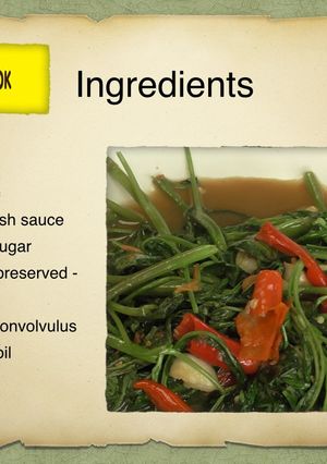 รูปของ ผัดผักไฟแดง /Fried Water Convolvulus