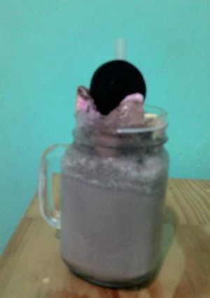 Foto resep oreo milkshake with ice cream