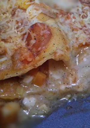 Foto resep Lasagna meleleh tanpa daging