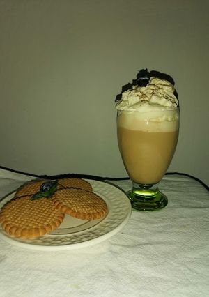 Una foto de Latte de calabaza