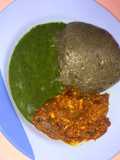 Amala with Ewedu(ayayo) soup