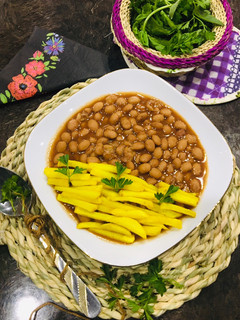 عکسی از دستور خوراک لوبیا چیتی