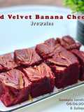 Red Velvet Banana Cheese Brownies