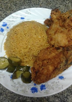 صورة لوصفة دجاج كنتاكي وارز بسمتى بطريقتى