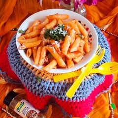 A picture of Vegetable pasta/ masala pasta.