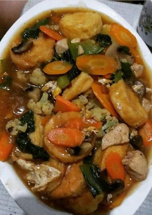 Foto resep Sapo tahu komplit