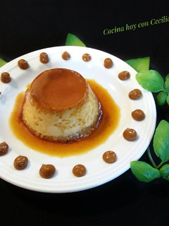 Una foto de Flan de dulce de leche