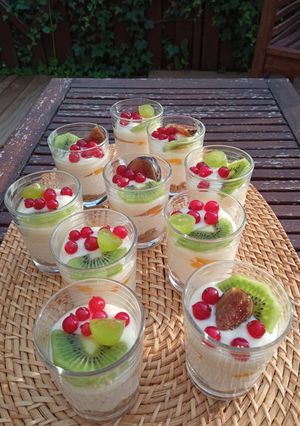Une photo de Verrines façon cheesecake