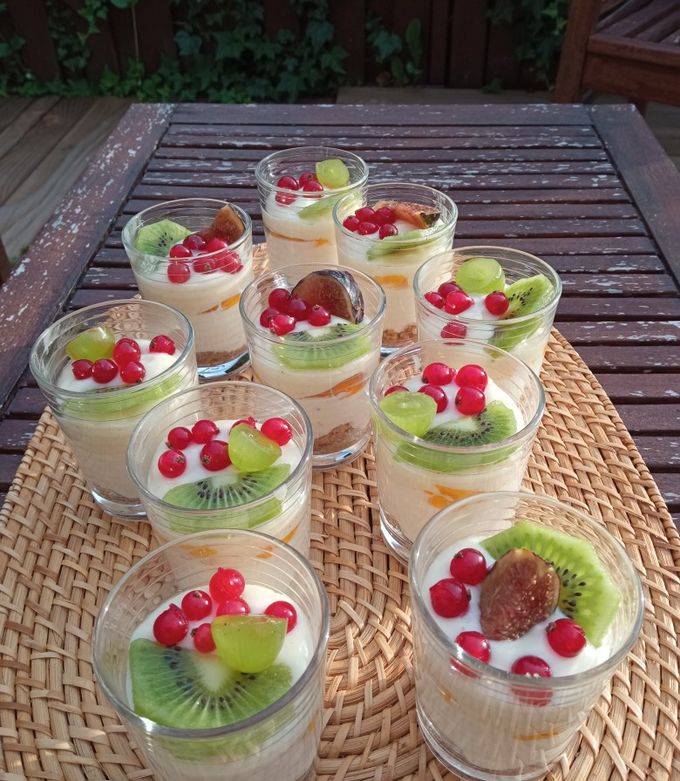 Une photo de Verrines façon cheesecake