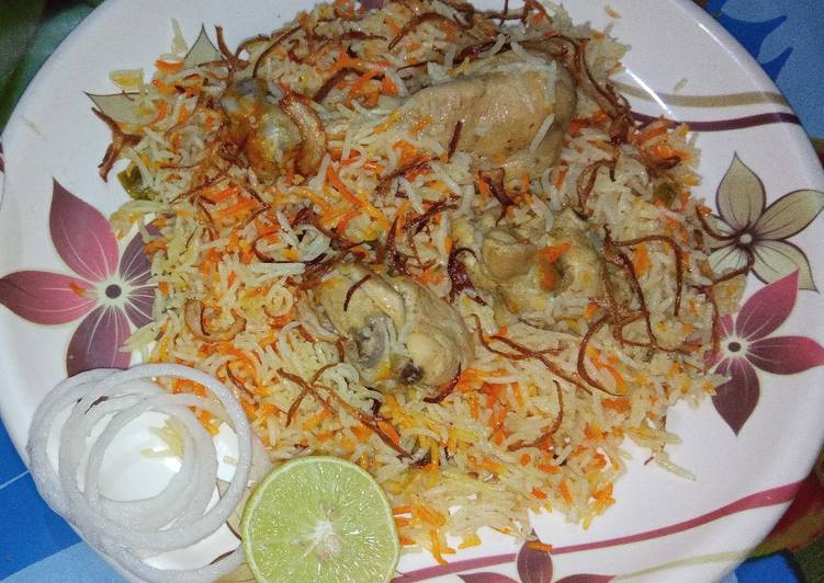 Steps to Make Homemade Chatpati Chicken yakhni biryani