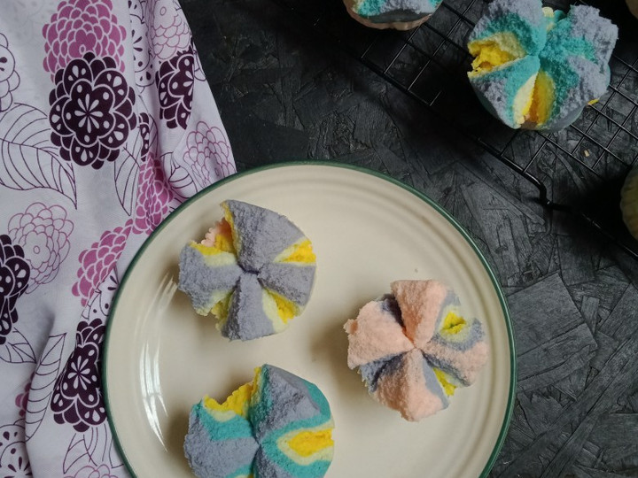 Cara Gampang Menyiapkan Bolu Kukus Unicorn (2 telur, metode All in One) yang Menggugah Selera