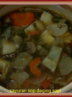 Foto resep Sayur sop daging sapi