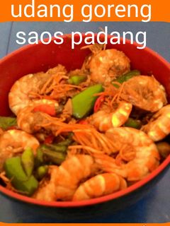 Foto resep Udang Goreng Saos Padang