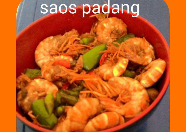 Cara Gampang Membuat Udang Goreng Saos Padang, Lezat Sekali
