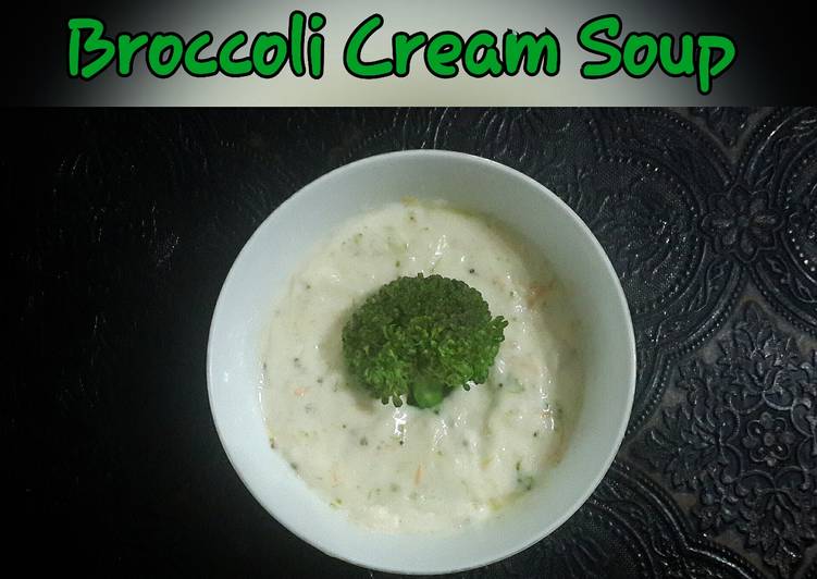 Langkah Mudah untuk Menyiapkan Krim Sup Brokoli (MPASI 1 th &gt;&gt;), Lezat Sekali