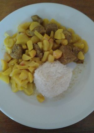 Una foto de Ollucos con carne