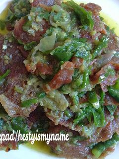 Foto resep Dendeng Lado ijo 