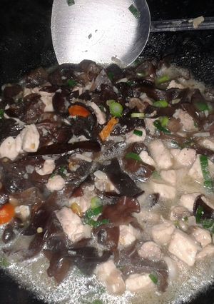 Foto resep tuna jamur saus tiram