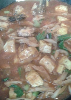 Foto resep sarden tahu jamur