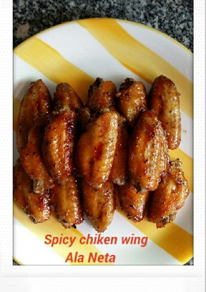 Foto resep Spicy chiken wing Ala pizza hut