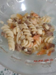 Foto resep macaroni aglio olio simple