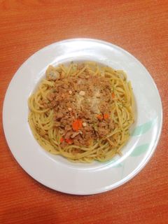 Foto resep Spaghetti Aglio Olio Tuna pedas