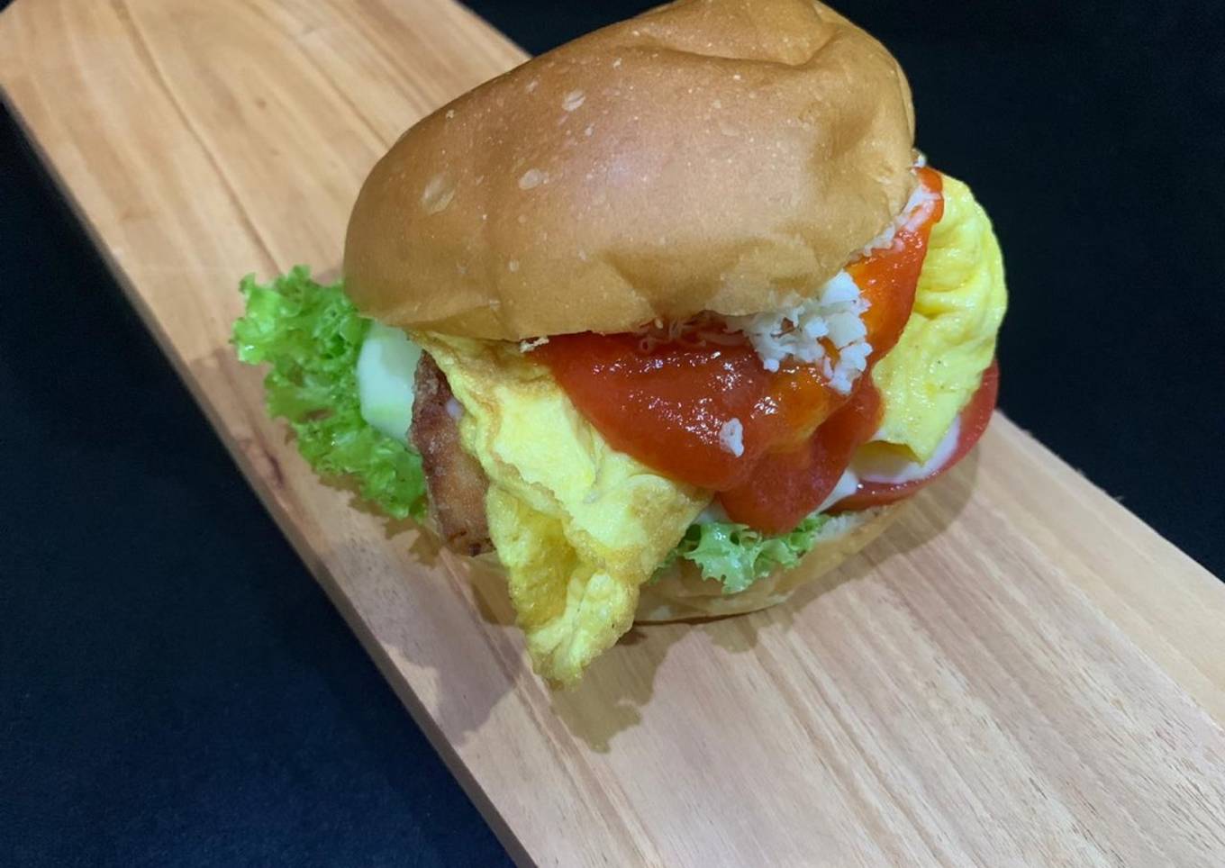 Burger ayam goreng