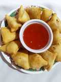 Corn cheese samosa