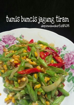 Foto resep tumis buncis jagung tiram
