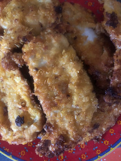 Una foto de Pechugas de pollo frito con crocanti