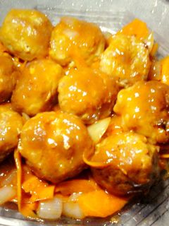 Hình của món Thịt viên chiên sốt chua ngọt 🍛.