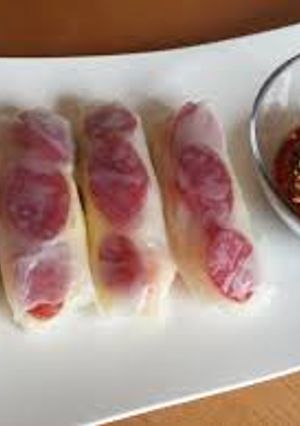 Hình của món Bò bía mặn.