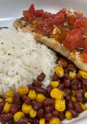 A picture of Pan Seared Minty Garlic Chicken Breast.