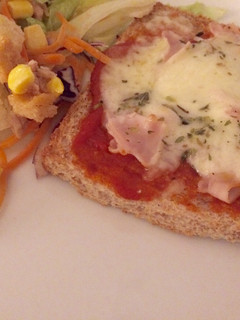 Una foto de Pan-pizza con pan de molde
