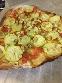 Una foto de Coca de verduras