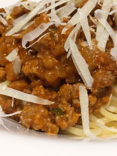 Una foto de Spaguetti boloñesa