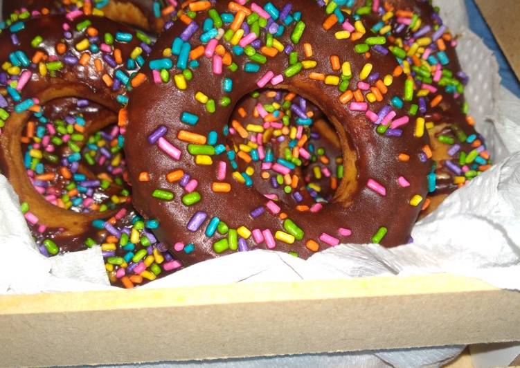 Donas con baño de chocolate 🍩