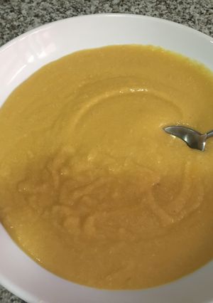 Una foto de La papilla de mi nieta
