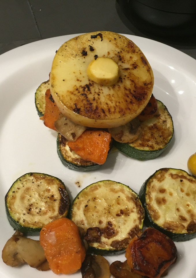 Una foto de Hamburguesa de manzana